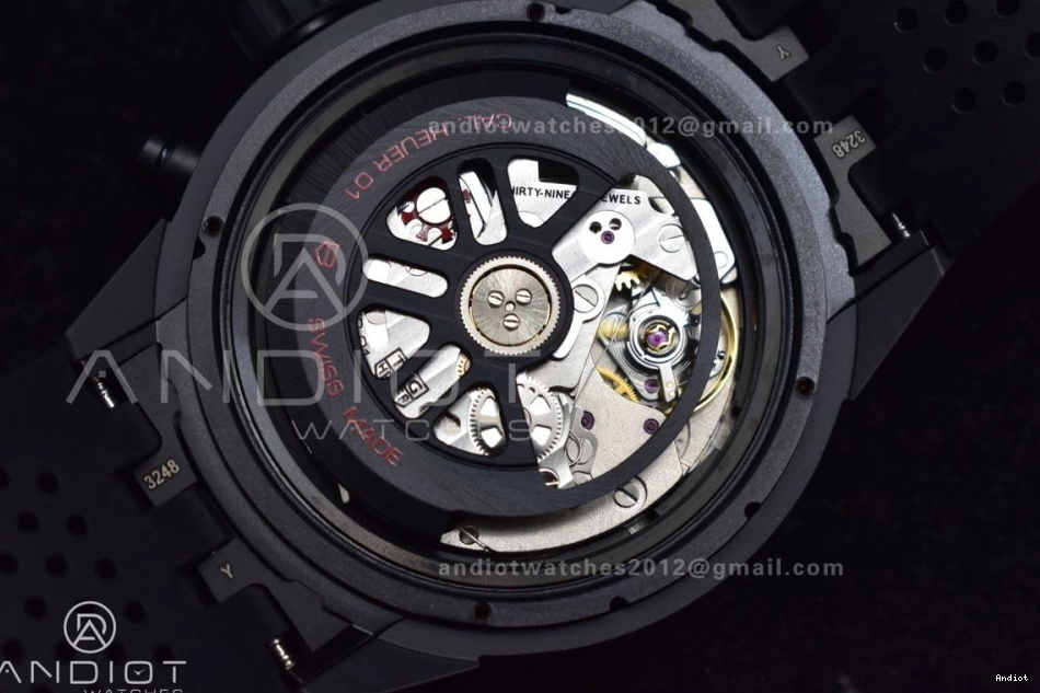 XF Ceramic Cal. 45mm Carrera Full 01 A Elegant 535 Blk HEUER 0714